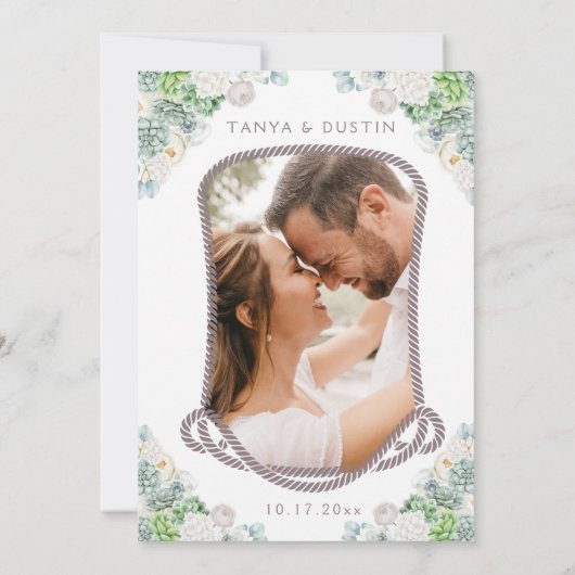 Invitation Cactus Floral Western Rustic Skull Enregistrer La (Dos)