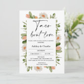 Invitation Cactus Frame Taco à propos d'amour Couples Douche (Debout devant)