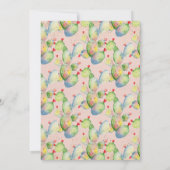 Invitation Cactus Garden Thème 21ème anniversaire (Dos)