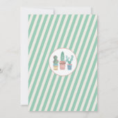 Invitation Cactus Mint Green Cacti Couples (Dos)