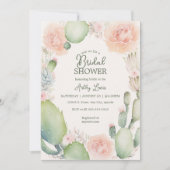 Invitation Cactus nuptiale, Boho nuptiale (Devant)