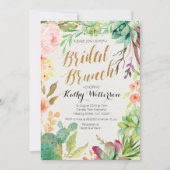 Invitation Cactus nuptiale de Succulent d'invitation de (Devant)