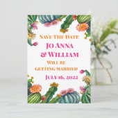 Invitation Cactus Succulente Faire Part de Mariage (Debout devant)