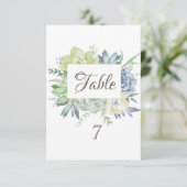 Invitation Cactus Succulents Aquarelle (Debout devant)