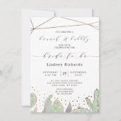 Invitation Cactus Succulents Terrarium Brunch & Bubbly Douche (Devant)