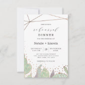 Invitation Cactus & Succulents Terrarium Dîner de répétition (Devant)