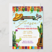 Invitation Cactus Sud-Ouest Cinco De Mayo Fête (Devant)