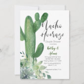 Invitation Cactus Taco sur l'amour COUPLES DOUCHE moderne (Devant)