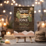 Invitation Cactus Wood Comment L'Ouest Était Un Cowboy Annive<br><div class="desc">Cactus Wood Comment l'Ouest a été un anniversaire fête Cowboy Invitation Boy Cactus du sud-ouest Wild West Cowboy 1er anniversaire Rodéo invitation</div>