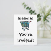 Invitation Caddie de courses (Debout devant)