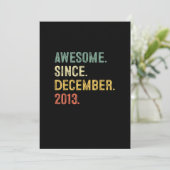 Invitation Cadeau 9 ans 9e anniversaire garçon incroyable dep (Debout devant)