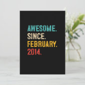 Invitation Cadeau 9 ans 9e anniversaire garçon stupéfiant dep (Debout devant)