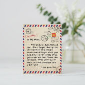 Invitation Cadeau à mon fils, maman et fils, lettre d'amour à (Debout devant)