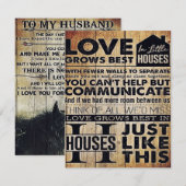 Invitation Cadeau à mon mari | Lettre personnalisée (Devant / Derrière)