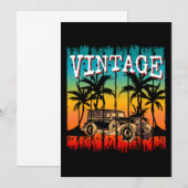 INVITATION CADEAU CLASSIQUE RÉTRO VINTAGE (Devant / Derrière)