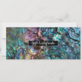 Invitation Cadeau Coquille de Mer Abalone Iridescent Arc-en-c (Devant)