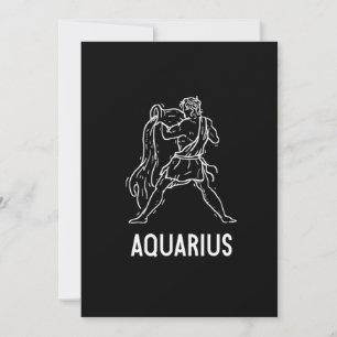 Invitation Cadeau d'anniversaire Astrologie Verseau Signes du