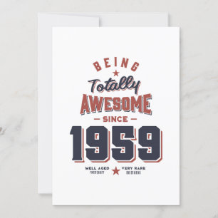 Invitation Cadeau d'anniversaire Être Totalement Génial depui