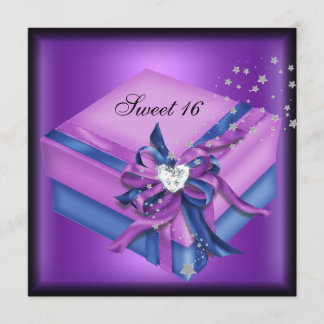 Invitation Cadeau d'anniversaire pour 16 ans Sweet Sixteen