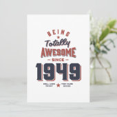 Invitation Cadeau d'anniversaire : Totalement génial depuis 1 (Debout devant)