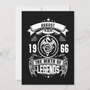 Invitation Cadeau d'août 1966 La Naissance Des Légendes