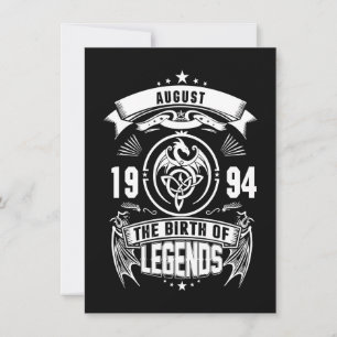 Invitation Cadeau d'août   1994 La Naissance Des Légendes