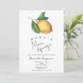 Invitation Cadeau de bébé Lemon de l'amant de Maman (Debout devant)