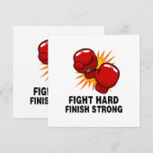 Invitation Cadeau de boxe (Devant / Derrière)