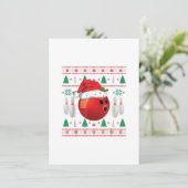 Invitation Cadeau de chemise de bowling de Noël moche pour ga (Debout devant)