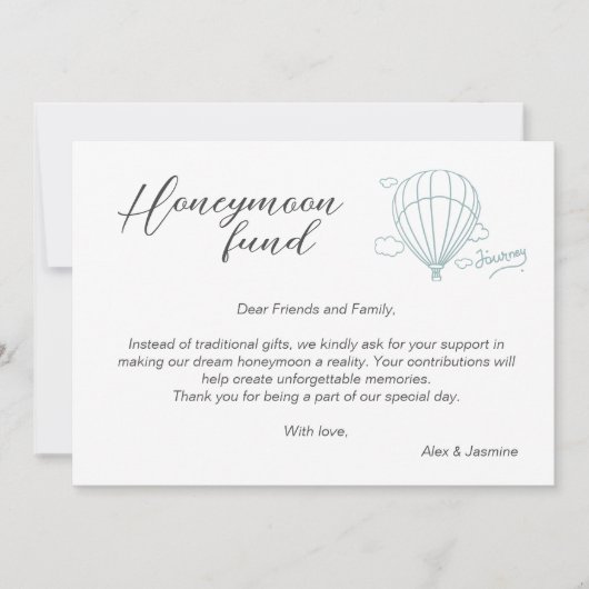 Invitation Cadeau de demande de fonds de voyage Code Qr de ca (Devant)