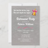 Invitation Cadeau de départ à la retraite pour l'enseignant,  (Devant)