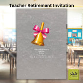 Invitation Cadeau de départ à la retraite pour l'instituteur,