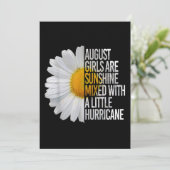 Invitation Cadeau de femme d'anniversaire d'août Citation de  (Debout devant)