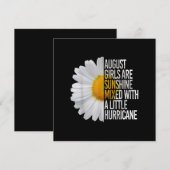 Invitation Cadeau de femme d'anniversaire d'août Citation drô (Devant / Derrière)