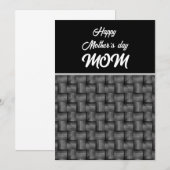 INVITATION CADEAU DE FETE DES MERES MAMAN PERSONNALISE  (Devant / Derrière)