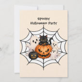 Invitation Cadeau de fête d'Halloween effrayant (Devant)