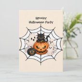 Invitation Cadeau de fête d'Halloween effrayant (Debout devant)