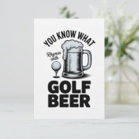 Cadeau de golfeur de bière drôle d'humour de bière