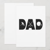 Invitation Cadeau de joueur de hockey sur glace pour la fête (Devant / Derrière)