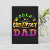 Invitation Cadeau de la fête des pères pour le meilleur papa  (Debout devant)