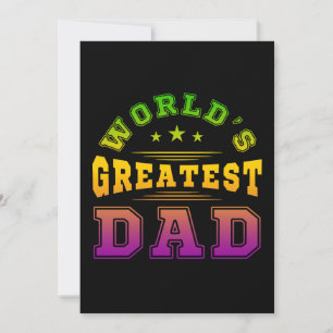 Invitation Cadeau de la fête des pères pour le meilleur papa