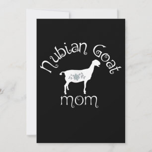 Invitation Cadeau de maman chèvre nubienne