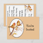 Invitation Cadeau de mariage ou d'anniversaire de couple avec (Devant / Derrière)