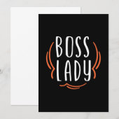 Invitation Cadeau de mère patronne (Devant / Derrière)