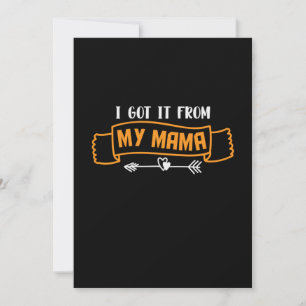 Invitation Cadeau de mère que j'ai reçu de ma maman