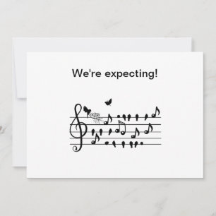 Invitation Cadeau de musique personnalisé pour Baby Shower No