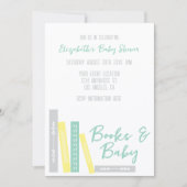 Invitation Cadeau de naissance Livres Bébé (Devant)