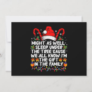 Invitation Cadeau de Noël Autant Dormir Sous l'Arbre