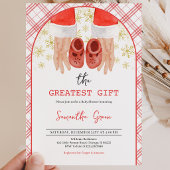 Invitation Cadeau de Noël Baby Shower