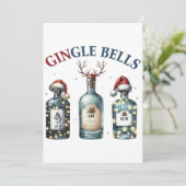 Invitation Cadeau de Noël Gingle Bells (Debout devant)